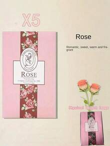 20pcs Bedroom Wardrobe Bookshelf Air Freshener Sachets, Assorted Floral Scents, Hanging Wardrobe Deodorizer, Moth Repellent, Fragrance Bags, Holiday Gift, Suitable For Dorm & Home