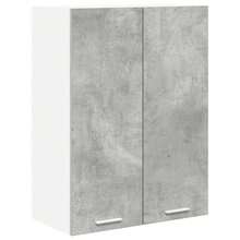 vidaXL Armario suspendido gris béton 60 x 31 x 80 cm madera de ingeniería - Gris - Ver 2