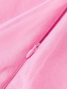 mini bala 女童中国风网纱连衣裙甜美无袖新年派对连衣裙 2025冬季款 - 玫紅 - 查看 7