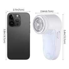 Electric Fabric Hair Remover, Wool Ball Trimmer, Efficient And Fast Removal Of Wool Balls From Clothing, Bedding, Furniture, Carpets, Sofas, Cotton Wool Collector, Stainless Steel Blade Head (Excluding 2 * AA Batteries) - Multicolor - View 9