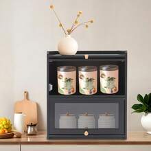 YUNRUX Storage Cabinets - Black - View 11