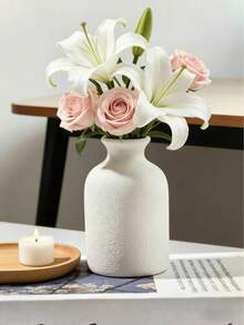 1pc Minimalist Vase, Dining Table Decor, Wedding Decor, Nordic Home Living Room Decor, Vase, Home Decor, Vase, Centerpiece, Tabletop Glass Vase - Multicolor - View 4