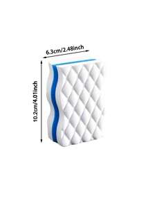 3/5/8片装专业高密度纳米海绵洗碗布，适用于厨房锅具清洁，三层滚轮纹理，耐磨，纳米技术，无需洗涤剂，也可作洗车海绵，高密度清洁纳米海绵 - 彩色 - 查看 10