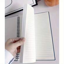 Vintage Spiral Notebook - B5/A5 Size, 120 Thick Cream Pages, Lay-Flat Binding, Elegant Minimalist Design, Suitable For School, Office, Diary, Note-Taking - Ideal For Students, Professionals, Planners - Compatible With Ring Binders And Pocket Notebooks, School Notebooks, Professional Journals, Classic Notebooks - Multicolor - View 6