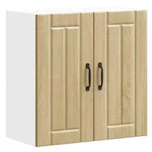 vidaXL Armoire murale de cuisine Lucca chêne sonoma bois ingénierie - Tabac - Voir 2