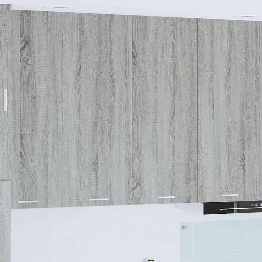 vidaXL Armadio sospeso con contenitore Grigio Sonoma 80 x 31 x 100 cm - Grigio - Visualizzare 1