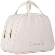 Large Multifunctional Portable Waterproof Cosmetic and Toiletries Organizer with Handle and Zipper for Bathroom Use - como en la foto - Ver 2