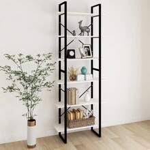 vidaXL Armoire haute Blanc 80x30x210 cm Bois de pin massif - Blanc - Voir 1