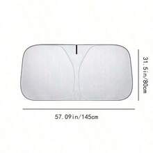 汽车挡风玻璃遮阳罩，银色涂层反光层和不透明结构设计，隔热效果强，全面防护紫外线，快速降温，适合夏季使用，安装简便，经久耐用。 - 汽車前窗遮陽板 - 查看 5