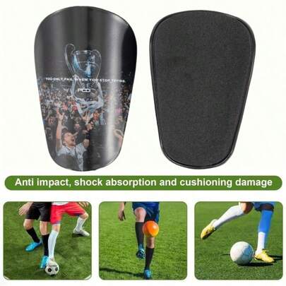 1 Pair Football Shin Guards, Sturdy Impact Protection, Leg Sleeve For Soccer Match Sports, Fits Men And Women, Football Sports Equipment