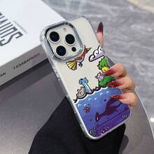 Funda para Teléfono - La Funda de Hadas Compatible con 16, 15, 14, 13, 12, 11 Pro, X, XR, XS, 8, Plus, con un Marco de Lente Plateado Metálico y una Cubierta Trasera Suave Transparente17   17promax - transparente - Ver 7