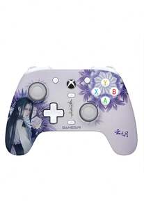 GAMESIR G7 SE Game Controller: Hall Effect Joysticks, 5 Million Click Lifespan, 5-Level Motor Vibration, Anti-Slip Texture On The Back, Lockable Back Buttons, Cloud-Like Finish Cover + Controller. - Cloudless Moon - View 3