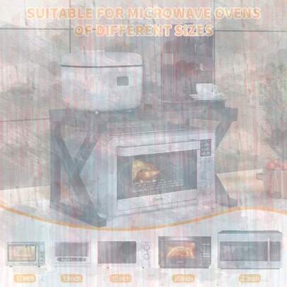 2-Layer/3-Layer Multi-Functional Kitchen Shelves | Practical Wooden Countertop Storage Shelves Suitable For Living Rooms, Kitchens, And Offices - Lislark Brand, Utility Racks