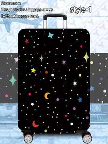 1pc Luggage Cover Suitcase Protective Sleeve, Multiple Sizes Available. Made Of Polyester Fiber, Scratch-Resistant & Wear-Resistant, Unisex. Ideal For Business Trips And Summer Vacations. Easy To Hand Wash And Detachable, A Must-Have Travel Accesso - Multicolor - View 44