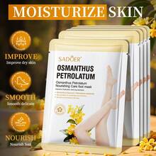 1 3 5 miếng Mặt nạ dưỡng ẩm và làm mịn da chân hương hoa mộc tê, mặt nạ dưỡng ẩm và tẩy tế bào chết cho da, làm dịu da, phục hồi các vết nứt khô, nuôi dưỡng các vết nứt, ngăn ngừa bong tróc, làm trắng, làm mịn, làm mềm da, chống lão hóa, giảm nếp nhăn, tẩy tế bào chết, loại bỏ da chết thô ráp, thích hợp sử dụng cho chân. Có thể dùng làm quà tặng Ngày Valentine, Ngày của Mẹ, Giáng sinh, quà tặng ngày lễ, quà cưới. - Nhiều màu - Xem 5