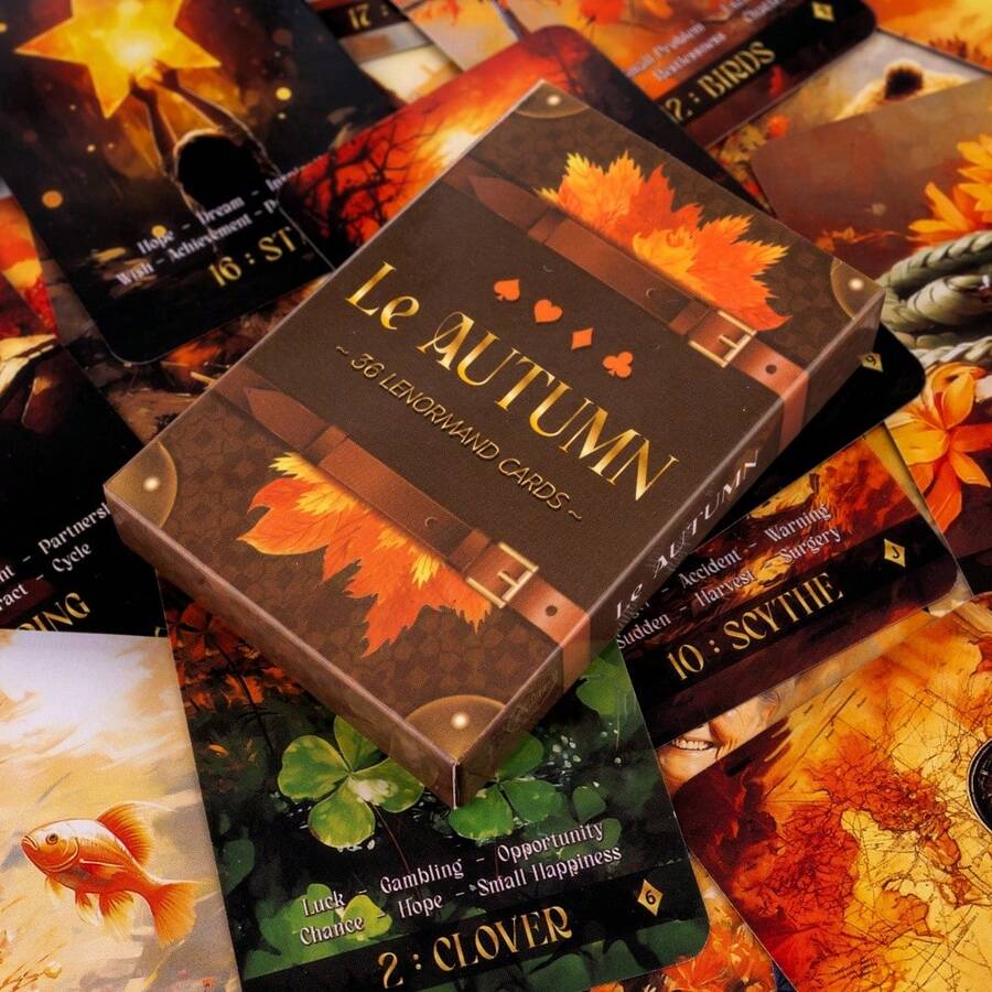 Autumn Lenormand Empowerment Card Deck - Elevate Your Aura - Multicolor - View 1