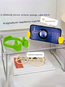 创意手机支架，拇指托，桌面支架，便携式支架，数码风格，小店专用，可爱支架 - 彩色 - 查看 9