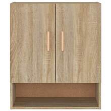 vidaXL Armário mural Chêne sonoma 60x31x70 cm Bois d'ingénierie - Castanho - Ver 5