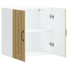 vidaXL Armoire murale de cuisine Lucca chêne sonoma bois ingénierie - Tabac - Voir 6