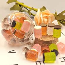 1/4/5/10pcs Vintage Style Simulation Sealed Jars, Multi-Color Realistic Storage Bottles, Delicate Patterned Small Vases, Handmade DIY Decor Props - Multicolor - View 6