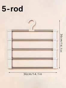 2件装多层多功能裤架 - 节省空间可折叠设计，适合有效整理衣橱，塑料多层裤架，适用于牛仔裤、打底裤和休闲裤，家用裤架，无缝防滑收纳，易于组装，是节日准备和换季衣橱管理的理想之选；非常适合情人节、母亲节和正式场合。 - 彩色 - 查看 7