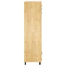 vidaXL Armoire avec étagère Miel 66 x 58 x 207 cm Pin solide - Tabac - Voir 7