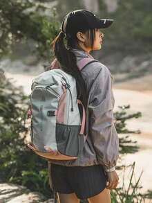 New Outdoor Hiking Backpack, Large Capacity, Lightweight, Convenient Trekking Backpack, Sports Dual-Shoulder Bag, Waterproof, Wear-Resistant, Suitable For Hiking, Travel, Camping, Leisure, Unisex, Campus - Pink - View 6