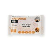 AdventureFresh Outdoor Wipes 60 GSM  Wet Wipes Alcohol-Free Aloe Chamomile Flushable Body Wipes For Camping Hiking Travel Emergency Use Pack Of 1 - 25裝,1包 - 查看 1