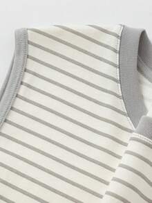 Balabala Unisex Sleeveless Top, Cool & Quick-Dry Fabric, Soft Touch Comfort, Summer Tank Top - White Grey Tone - View 3