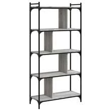 vidaXL Bibliothèque 5 ebenex sonoma gris 76x32x158 cm - Gris - Voir 2