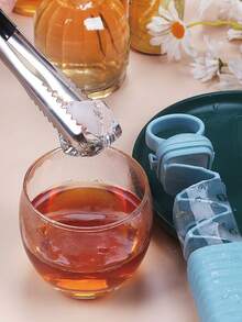 1个硅胶冰格 | 家用拉出式冰模，便携快速冷冻，厨房冰块模具