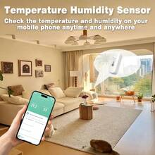 涂鸦智能WiFi温湿度传感器，兼容谷歌助手和Alexa。用手机即可查看温湿度。测量精准。