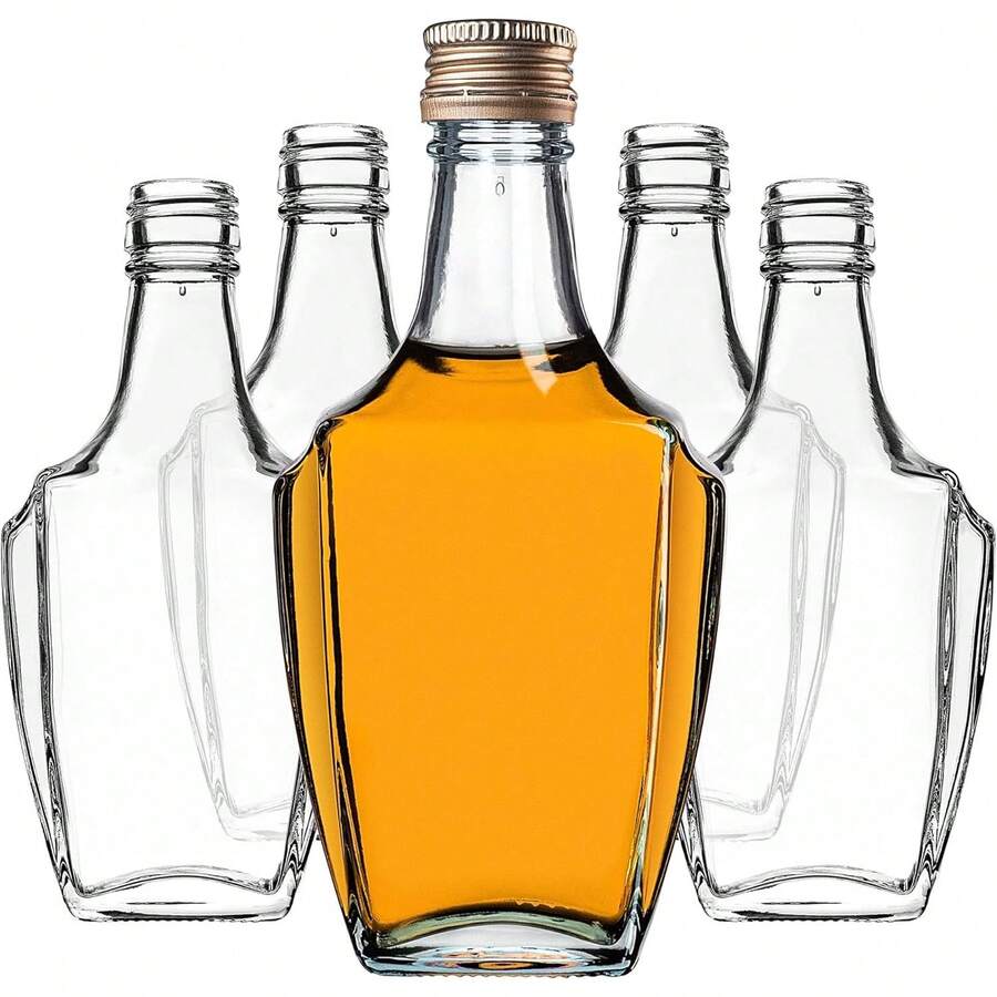 Food Bottles & Jars - Gold, Short - View 1