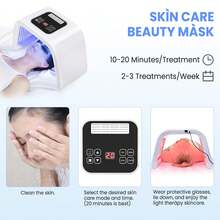 HanTai Red-Light-Therapy, Red Light Therapy For Face, 7 Colors Facial Led Light Therapy Face Mask,SPA Equipment For Skincare At Home - Xem 6