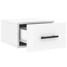 vidaXL Comodino murale bianco 35x35x20 cm - Bianco - Visualizzare 6