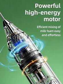1个电动可充电迷你奶泡器，电动搅拌器，小型厨房及餐饮工具，手持式咖啡奶泡器，奶泡器，电动搅拌棒，家用微型电动奶泡器，手持式奶泡器 - 彩色 - 查看 6
