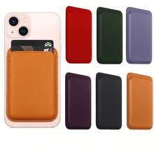 Apple Magsafe Magnetic PU Leather Card Holder Back Case