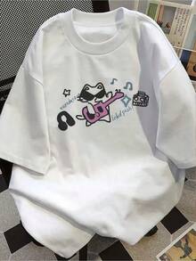 Graphic-ShirtGraphic-ShirtGraphic Hoodies Cotton Tee Oversize Plus Size Men's S To 5XL,Women's Casual Cartoon Graphic Print-Shirt, Summer,Summer Tee,Summer TeeY2K, Oversize Plus Size Men's S To 5XL,Summer TeesY2K, Oversize Plus Size Men's S To 5XL,Summer Tees RSRC - 白色 - 查看 9