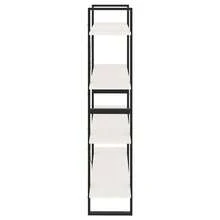 Bibliothèque vidaXL à 4 niveaux Blanc 100x30x140 cm Bois de pin massif - Blanc - Voir 6