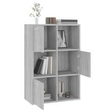 vidaXL Armario de almacenamiento Sonoma gris 60x29,5x90 cm - Gris - Ver 8