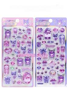 3D立体浮雕贴纸，可爱卡通女孩设计，趣味水晶果冻装饰贴纸，适用于水瓶，防水多用途贴纸，适用于桌面，多种款式（颜色可能略有差异） - 彩色 - 查看 9