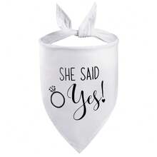 1pc Pet Triangular Bandana Bib, Dog Cat Triangle Scarf Collar, Suitable For Engagement Party, Wedding And Other Occasions, My Owner Is Getting Married - Multicolor - View 30