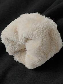 男士加厚抓绒字母印花圆领套头卫衣，长袖，常规版型，户外休闲，男士冬季服装，男士外套，优质面料，专为户外活动设计，男士必备外套，秋冬季