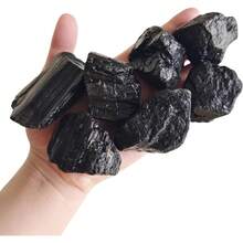 1 Lb Rough Crystals Bulk Healing Stones Tumbling, Wire Wrapping, Wicca Reiki,Meditation - Black Tourmaline - View 1