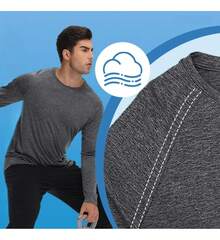 Tendencia3 Pack Playera Deportiva Para Hombre Compresión Manga Larga Negro Gris Oscuro Azul Oscuro Tejido Catiónico M Tejido CatiónicoCalidad premium - 1 - Ver 6