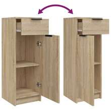 vidaXL Armario de salón de baño marrón sonoma 32x33,5x90 cm - Marrón - Ver 9