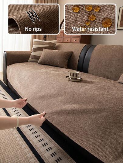 وسادة أريكة ذات لون أحادي من الأحمر الأحمر عالي الجودة، وسادة ظهر أريكة مانعة للانزلاق، واقي أريكة صديق للحيوانات الأليفة، مناسب لأرائك ذات 1/2/3/4 مقاعد ومجموعات الأرائك، مقاعد النوافذ، المقاعد المتحركة، كراسي المكتب، دافئة ومريحة، قابلة للغسل في الغسالة، ديكور منزلي لتعزيز الراحة