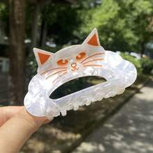 1 chiếc kẹp tóc tai mèo dễ thương, phụ kiện tóc độc đáo - kẹp tóc kiểu càng cua, phụ kiện thời trang nữ | Phụ kiện tóc, thích hợp cho tiệc tùng, quà tặng, tiệc chiêu đãi, đám cưới, ngày Valentine, sinh nhật và nhiều dịp khác. - Nhiều màu - Xem 9