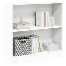 vidaXL Bibliothèque blanc 80x24x75 cm ingegneria del legno - Bianco - Visualizzare 4