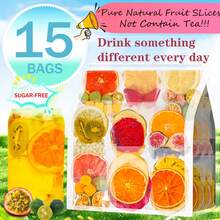 ULTHMOK 15 Flavor Dried Fruit Blend Bags Lemon Orange Dragon Pineapple Cold Hot Brew - SP-15SHUIGUOCHA - View 2